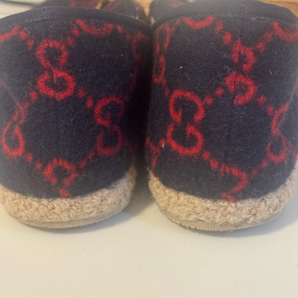 GUCCI SHOES WOMEN FRIA GG MARINO WOOL SHEARLING HORSEBIT LOAFERS-37.5 (7-7.5) - Picture 10 of 10